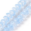 Transparent Glass Beads Strands LAMP-H061-01C-09-1