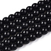 Opaque Solid Color Glass Beads Strands X-GLAA-T032-P8mm-01-1
