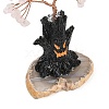 Halloween Theme Natural Rose Quartz Chips Tree of Life Decorations DJEW-B013-02I-3