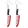 Hallowmas Printed Acrylic Dangle Earrings EJEW-JE06124-05-1