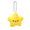 Cute Star Plush Pendant Decoration AJEW-U004-01-1