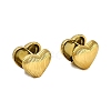 PVD Vacuum Plating 304 Stainless Steel Heart Hoop Earrings EJEW-Z075-04G-1