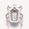 Brass Micro Pave Cubic Zirconia Pendants ZIRC-K078-04-3