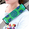 DIY Mandala Pattern Car Seat Belt Pads Diamond Painting Kits PW-WGC6351-01-4