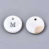 Natural Freshwater Shell Pendants X-SHEL-Q018-01A-M-P-2