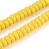 Opaque Spray Painted Glass Beads LS-GLAA-ZX008-8mm-18K-1