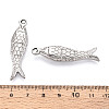 304 Stainless Steel Fish Pendants STAS-T069-14P-3