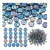 104Pcs 26 Styles Electroplated Glass Beads GLAA-PH0003-97B-6