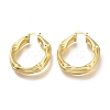 Brass Hoop Earrings EJEW-H104-14G-1