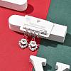 3 Pairs 3 Styles Christmas 304 Stainless Steel Hoop & Stud Earring Sets for Women EJEW-K279-15P-1