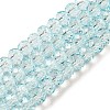 Transparent Baking Paint Glass Beads X1-DGLA-A034-T6mm-D06-1