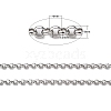 Tarnish Resistant 304 Stainless Steel Rolo Chains STAS-O076-16-2