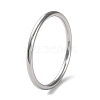 Non-Tarnish 304 Stainless Steel Simple Plain Band Finger Ring for Women Men RJEW-F152-01F-P-1