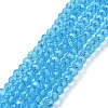 Electroplate Glass Beads Strands LS-EGLA-A044-T8mm-L08-1