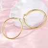 Brass Hoop Earrings for Women EJEW-I270-13B-G-3