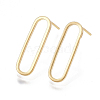 Brass Stud Earrings KK-T038-484A-1