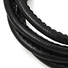 Microfiber Leather Multi-strand Cord Bracelets Makings FB-CBA983F-01G-12-2