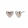 Heart Stud Earrings for Women EJEW-S213-02B-01S-RS-2