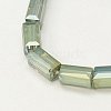 Electroplate Glass Beads EGLA-J023-8x4mm-WLS10-3