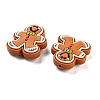 Christmas Gingerbread Man Silicone Beads SIL-U005-01A-2