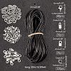 Unicraftale DIY Cowhide Leather Cord Necklace Making Kits DIY-UN0001-84-2