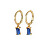Real 18K Gold Plated 925 Sterling Silver Dangle Hoop Earrings for Women SY2365-13-1