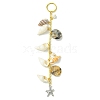 Shell Hair Accessories Chain Clips for Woman Girls OHAR-AB00005-2