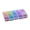330Pcs 15 Colors Baking Painted Glass Beads Strands DGLA-YW0001-08-6