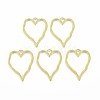 Alloy Open Back Bezel Pendants PALLOY-S121-93-1