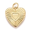 Rack Plating Real 18K Gold Plated Brass Pendants KK-E260-01G-H-2