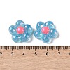 Glitter Plated Resin Cabochons RESI-H163-06A-3