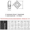 SUPERFINDINGS 220Pcs 304 Stainless Steel Nuts FIND-FH0005-62-4