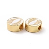 Brass Enamel Beads KK-C004-14G-02-3