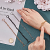 Unisex 304 Stainless Steel Cable Chain Bracelets BJEW-UN0001-09-7