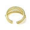 Brass with Cubic Zirconia Rings RJEW-B057-09G-3