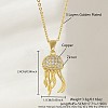 Ocean Summer Brass Pave Clear Cubic Zirconia Pendant Necklaces FS-WG8D1A7-29-1