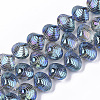 Electroplate Glass Beads Strands X-EGLA-S189-002B-01-1