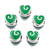 Alloy Enamel European Beads MPDL-T005-002-RS-2