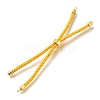 Braided Cotton Cord Slider Bracelet Making MAK-R001-01G-16-2