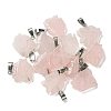 Natural Rose Quartz Pendants G-B127-16P-01-1