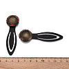 Alloy & Iron Bookmark Cabochon Settings PALLOY-N184-04AB-3