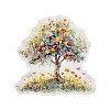 10Pcs 10 Styles Flower Tree Waterproof PET Stickers DIY-G121-03E-3