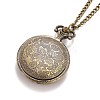 Retro Alloy Openable Quartz Pocket Watch Pendant Necklace WACH-M126-M01-5