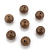 Natural Wenge Wood Beads X-WOOD-S053-13-1