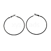 Baking Paint 201 Stainless Steel Hoop Earrings EJEW-P185-C04-01-1