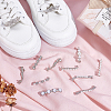 20Pcs 10 Styles Alloy & Crystal Rhinestone & Plastic Pearl Shoe Buckle Clips FIND-PH0024-68P-2