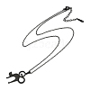 Halloween Series 202 Stainless Steel Cable Chain Cat Shape Pendant Necklaces NJEW-S005-01B-E-2