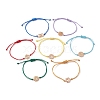 7Pcs 7 Style Alloy Chakra Link Bracelets Set BJEW-JB10017-1