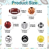 50Pcs Craft Style Acrylic Beads MACR-YW0003-85-3