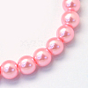 Baking Painted Pearlized Glass Pearl Round Bead Strands HY-Q003-6mm-53-2